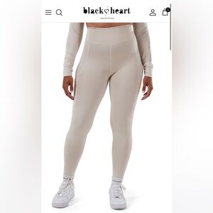 Black heart equestrian ridding leggings stone 2/30